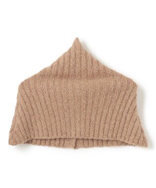 BEIGE， GLAIEULS / アルパカ混インターシャスヌード Milk tea