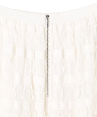 uncrave フリンジレース ティアードスカート オフ