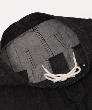 WEGO センタータックバギーフレアデニム デニムブラック