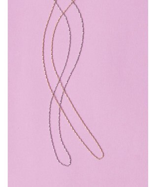 AMERICAN HOLIC ツイストチェーンロングネックレス Silver