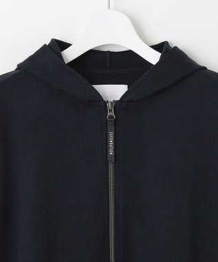 23区GOLF 【23Fondation/WOMEN】コンビ素材 フーディパーカー ブラック系