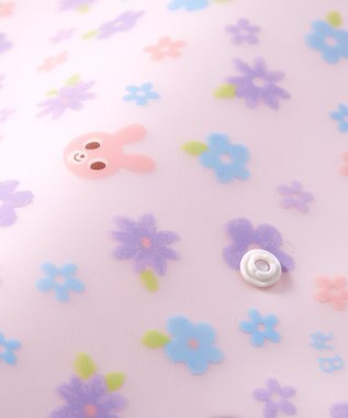 MIKI HOUSE HOT BISCUITS 総柄 お食事スタイ ピンク