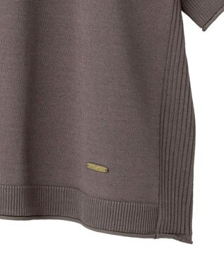 Green Parks トレーナー風ニットプルオーバー Brown