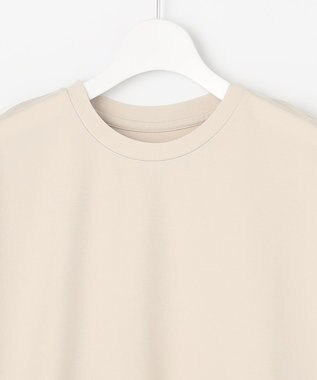UNFILO L 【GLOW 6月号掲載/接触冷感/ストレッチ】BEAUTY FORM タフタコンビTシャツ ベージュ
