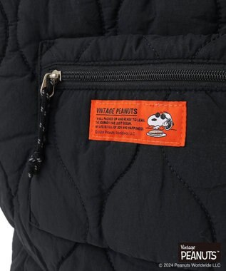 Green Parks ■ＰＥＡＮＵＴＳ　キルティングトートＬ Black