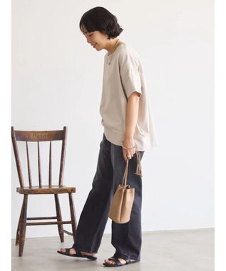 AMERICAN HOLIC 接触冷感裾切り替えカットプルオーバー Gray Beige