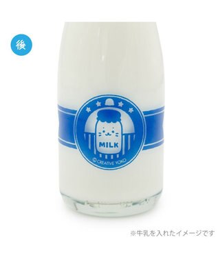 Mother garden しろたん 牛乳瓶風グラス 180mL 0