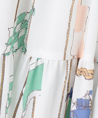 GRACE CONTINENTAL セーラープリントワンピース キナリ