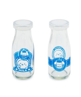 Mother garden しろたん 牛乳瓶風グラス 180mL 0