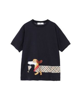 DAKS SLOWBOY「ソーセージ・マックス」Tシャツ ネイビー