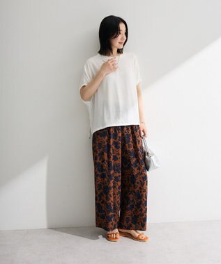Green Parks リブドッキングブラウス Off White