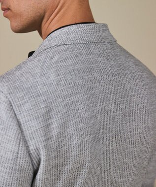 GOTAIRIKU カーディガンジャケット秋冬版【洗える/シワになりにくい/ストレッチ】リンクス BIZ ジャケット ライトグレー系8