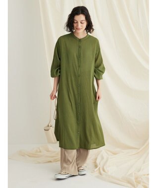 CRAFT STANDARD BOUTIQUE ウ゛ィンテージボイル羽織ワンピース Khaki