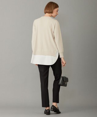 ICB 【洗える】クロスコンビ シャツドッキングプルオーバー トープ系