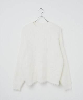 WEGO ブラッシュニットBIGプルオーバー ホワイト