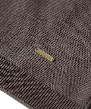 Green Parks トレーナー風ニットプルオーバー Brown