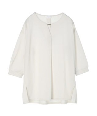 Green Parks バー付き７分袖ブラウソー Light Beige