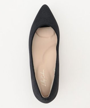 ANY SIS 【23.0cm~24.0cm】ラメローヒール パンプス ブラック