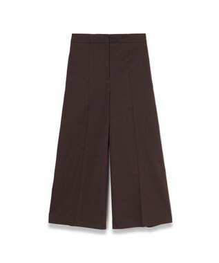 JOSEPH ライトギャバジンストレッチ　ワイドトラウザーズ Ebony