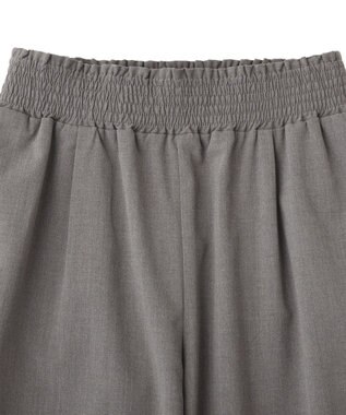 Green Parks あったか裏起毛フレアワイドパンツ Gray Mixture