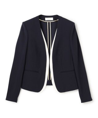 BEIGE， 【セットアップ対応】CINDY / ダブルカラージャケット Navy x White