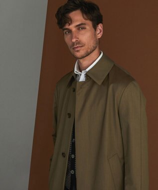 GOTAIRIKU 【御幸毛織】ウエストミンスター ロングステンカラーコート ベージュ系8