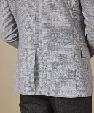 GOTAIRIKU カーディガンジャケット秋冬版【洗える/シワになりにくい/ストレッチ】リンクス BIZ ジャケット ライトグレー系8