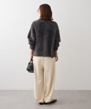 Green Parks シャギーＶネックカーディガン Gray