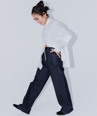 23区 L 【CLASSY.2月号掲載/洗える】CANCLINI ベーシック シャツ ホワイト系