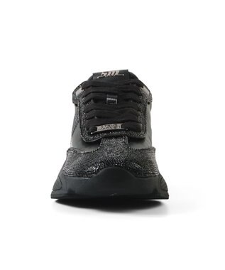 STEVE MADDEN SETBACK-R ラインストーンスニーカー ブラック