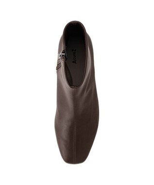 AcureZ スッキリシルエットのプレーンデザイン「生活防水×スタイリッシュブーツ」 ダークブラウン