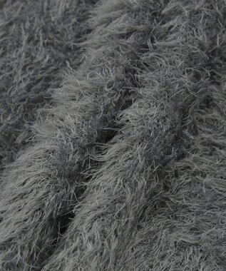 Green Parks シャギーＶネックカーディガン Gray