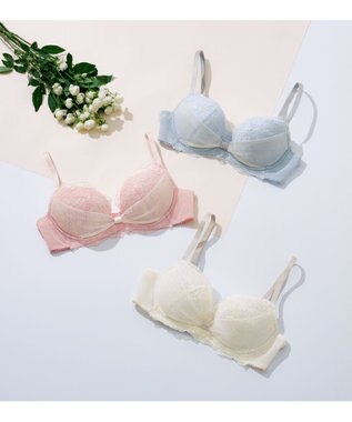 WACOAL 【ファーストリボンブラ】 ブラジャー 【若い世代の体型特徴を考えた設計仕様】 きれいな谷間をメイクしてキープ まるみのあるシルエット レディース BRB409 /ワコール ロマンピンク