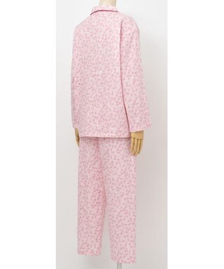 Wing ウイング パジャマ 長袖 長ズボン 綿100%(本体) 二重ガーゼ素材 レディース EP7031 ウイング／ワコール ピンク