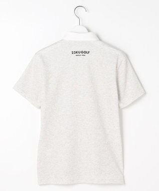 23区GOLF 【WOMEN】『PEANUTS』コラボ　「JOE COOL」半袖ポロシャツ ライトグレー系