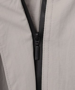 ANY フーデットレインコート グレー