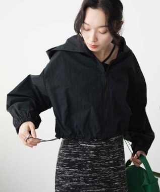 WEGO ショートナイロンブルゾン ブラック