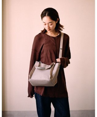 MIYABIYA LAQUOH【撥水加工】ミニマルナイロン 2WAYトート(S) グレー