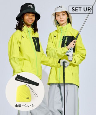 PW CIRCULUS 【 耐水圧20000mm  / レイン対応 】【UNISEX】防水レインウエアセット ゴルフ