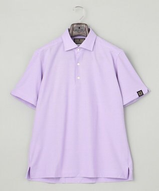 GOTAIRIKU 2年連続売上NO1【仕事で着られる】キレイめ 鹿の子ビズポロシャツ パープル系