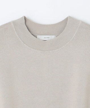 ANY 【洗濯機可】スリットニットベスト サンドベージュ