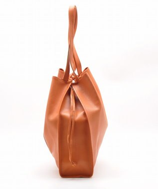 blancle シュリンクレザー スクイーズビッグトート ORANGE