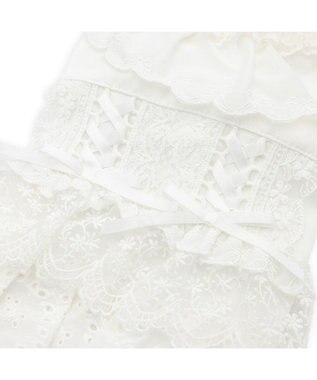 PET PARADISE cherircouture レースフリル ワンピース 小型犬 ホワイト