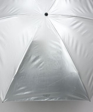 AURORA 【MACKINTOSH LONDON（マッキントッシュ ロンドン）】メタリックコーティング晴雨兼用傘（折りたたみ） シルバー