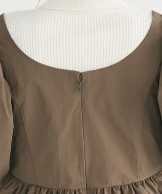 CRAFT STANDARD BOUTIQUE パフスリーブペプラムブラウス Khaki