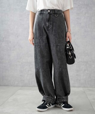 WEGO デニムベイカーステッチパンツ ブラックその他