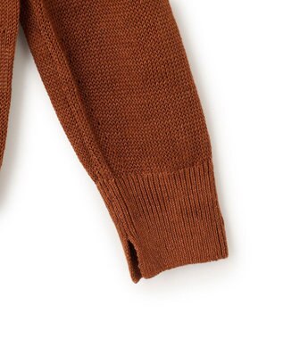 23区 L 【CLASSY.6月号掲載/洗える】ピュアリネンバルキー Vネックニット キャメル系