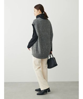 Green Parks リブ見えカットコールパンツ Ecru