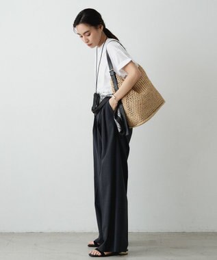 russet 《かごバッグ》インドラフィアワンショルダーバッグ(TI-369) Natural