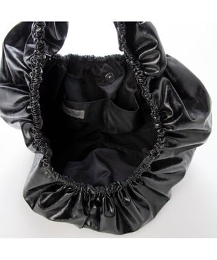 UNBILLION カシュカシュ cachecache / ギャザーサークルショルダー ブラック